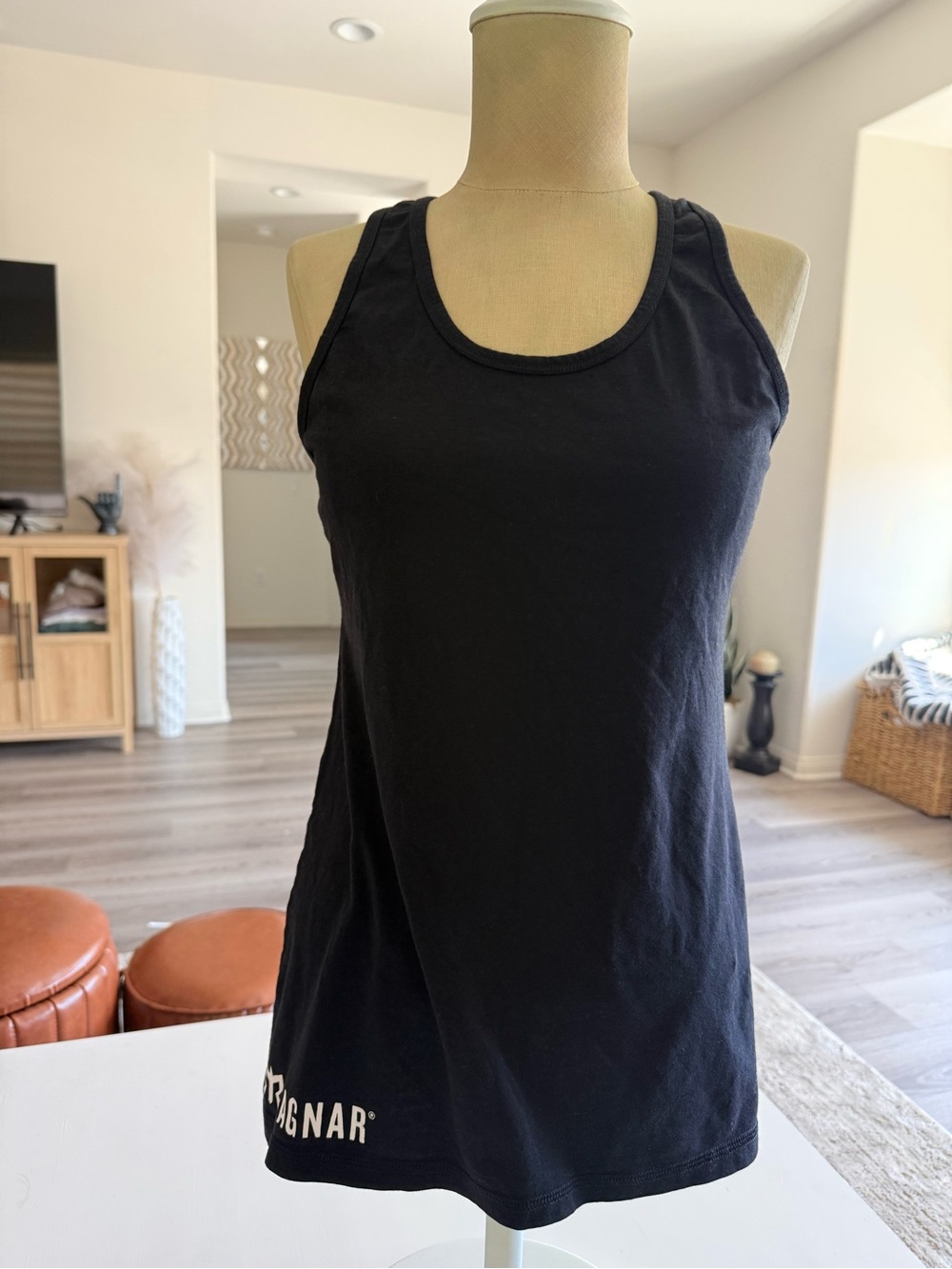 Tasc Performance black bamboo athletic racerback Ragnar tank top Organic